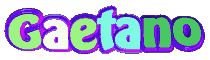 scritta glitterata gaetano