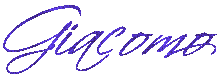 scritta glitter giacomo