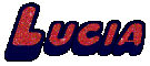 scritta glitter Lucia