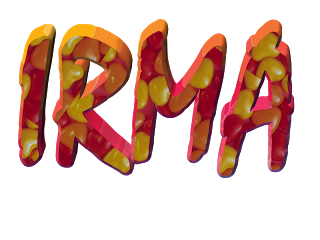 Irma scritta glitter