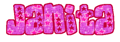 scritta glitterata janita