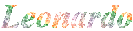 leo nome glitter