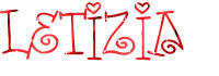 scritta glitter Letizia