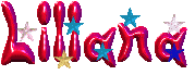 scritta glitterata Liliana