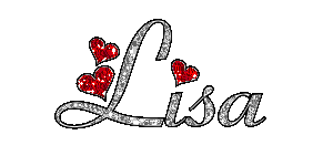 Lisa scritta glitterata