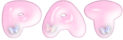 Nomi animati con glitter pat