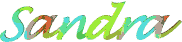 Scritta Nome sandra