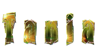 scritta glitter Tania