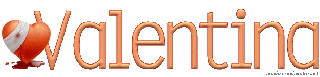 scritta nome Valentina