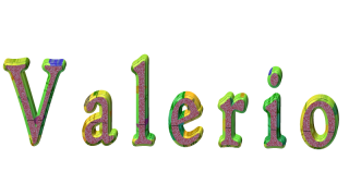 nome glitter Valerio