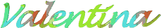 scritta glitter valentina