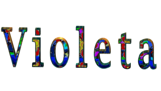 scritta Violeta