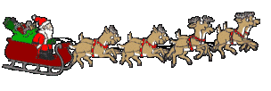 immagini santa claus con slitta