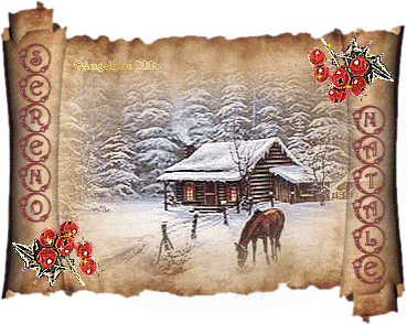 Paesaggio di Natale Nevicato 3D