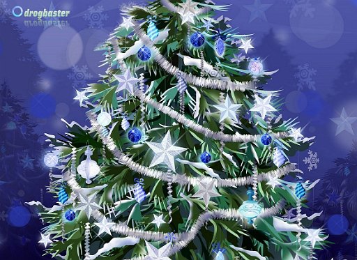 Sfondo con albero di Natale