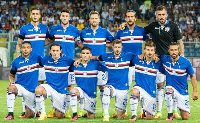 Foto di gruppo squadra Sampdoria