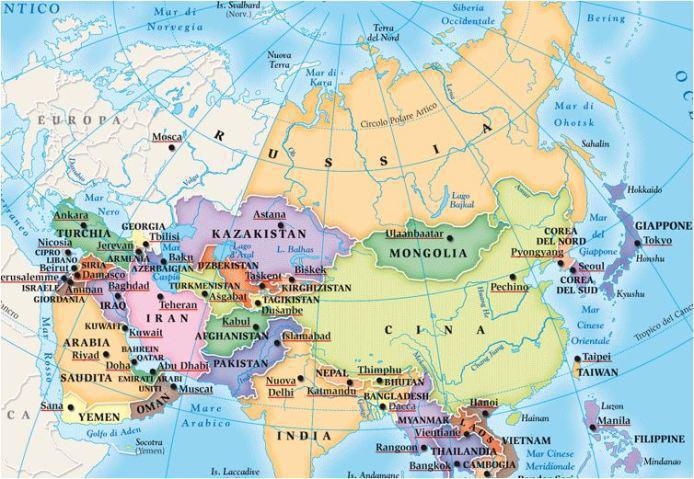 Stati e Nazioni dell'asia
