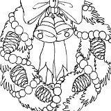 Doni natalizi per regali, decorazione ghirlanda disegno da stampare