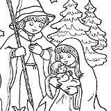 pastori natalizi da colorare