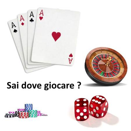 gioco d'azzardo: carte, roulette dadi