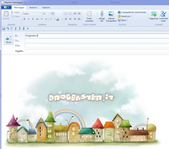 invio messaggio con foto tramite windows live mail