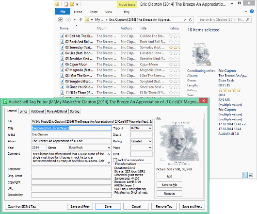 audioshell editor tag mp3