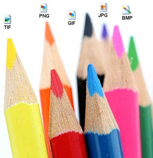 tutti i formati file immagine più utilizzati