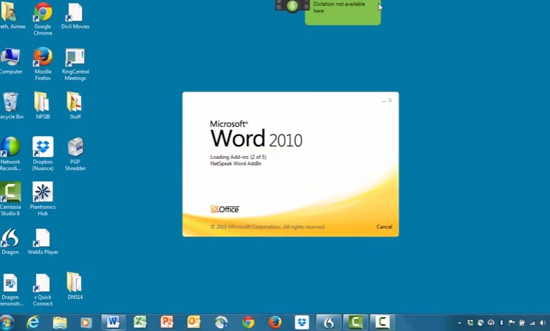 desktop avvio software riconoscimento vocale
