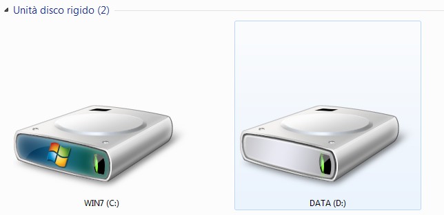 hardisk partizionato