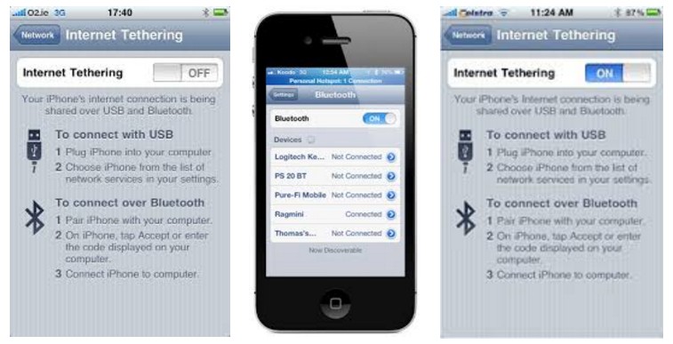 collegamento tethering