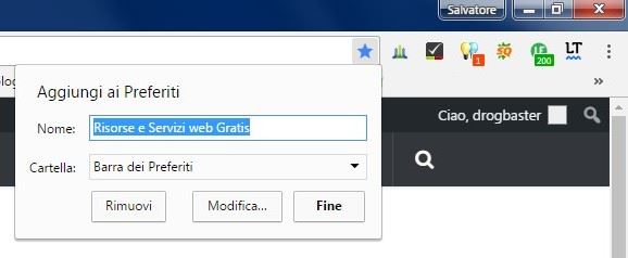 preferiti chrome