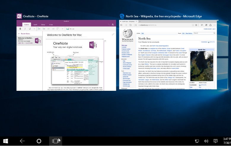 schermata windows 10