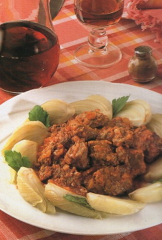 agnello con finocchi