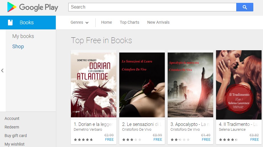 libri gratis su Google Play