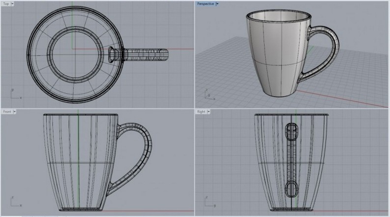 modellazione tazza modellazione 3d