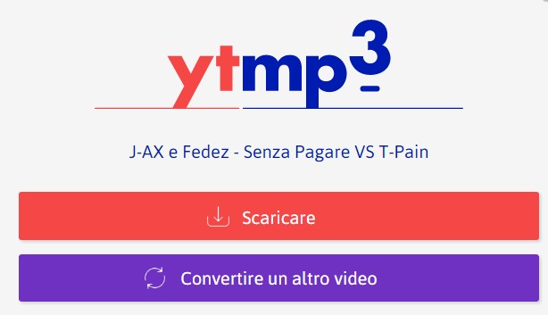 scarica file convertito in mp3