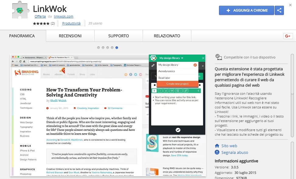 screenshot chrome web store linkwok