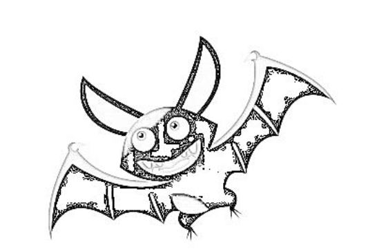 pipistrello da stampare