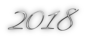 2018 scritta elegante