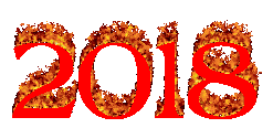 2018 scritta numero fiamma