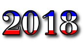 scritta 2018 bandiera francese