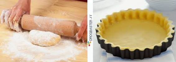 fase 2 stendere la pasta frolla