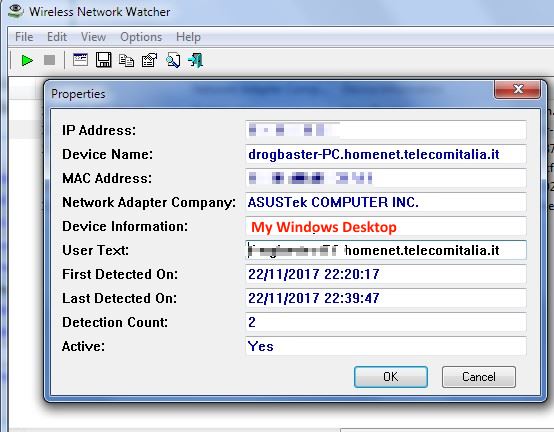 informazioni sul dispositivo