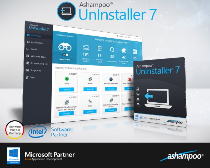 Programma di disinstallazione di Ashampoo