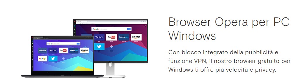 browser opera per pc windows