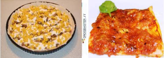 pizza con pasta sfoglia