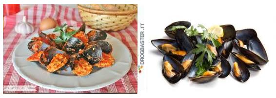 secondo piatto con le cozze