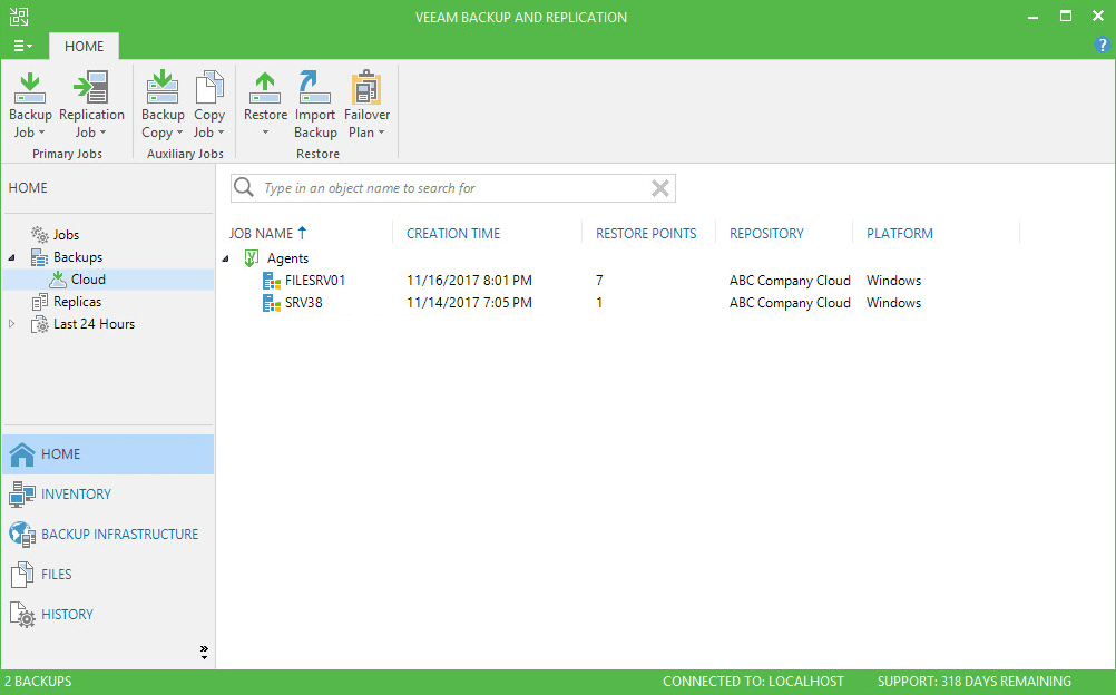Veeam Agent per Microsoft Windows