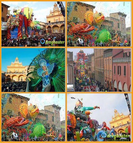 collage foto del carnevale