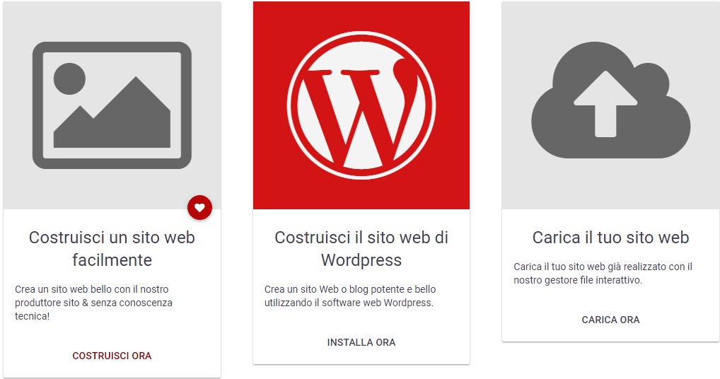 Costruisci un sito web facilmente